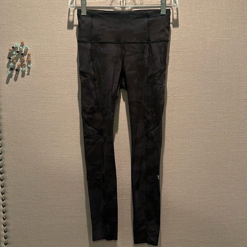 Lululemon Fast and Free Camo Leggings
